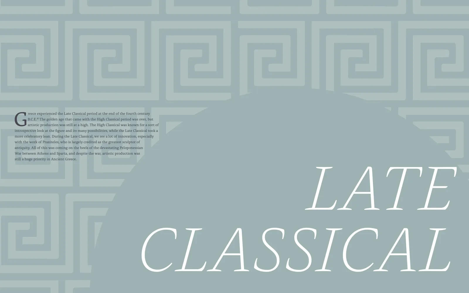 Hellas Late Classical period divider spread